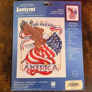 New Janlynn Cross Stitch God Bless America #023-0113